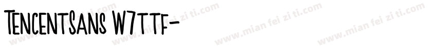 TencentSans W7ttf字体转换
